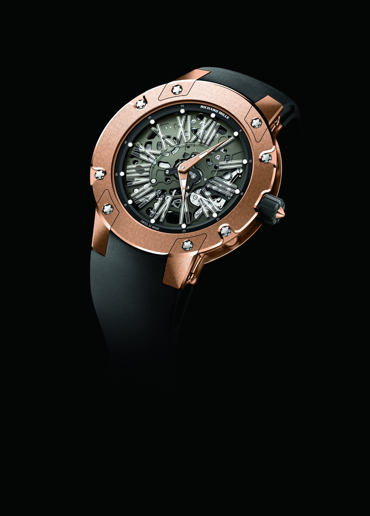 Replica Richard Mille RM 033 Extra Flat Automatic Red Gold Watch Replica Richard Mille RM 033 Extra Flat Automatic Red Gold Watch